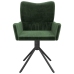 Sillas de comedor giratorias 2 unidades terciopelo verde oscuro