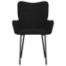 Sillas de comedor 2 unidades terciopelo negro