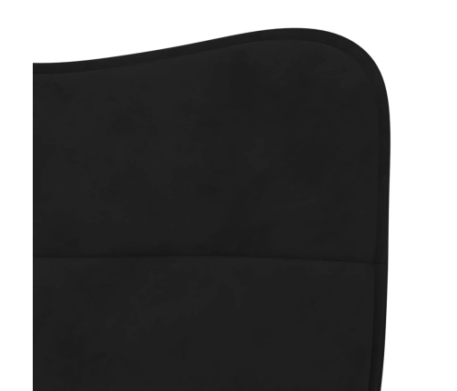 Sillas de comedor 2 unidades terciopelo negro