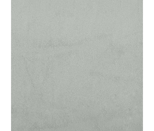 Sillas de comedor 2 unidades terciopelo gris claro