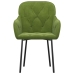 Sillas de comedor 2 unidades terciopelo verde claro