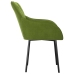Sillas de comedor 2 unidades terciopelo verde claro