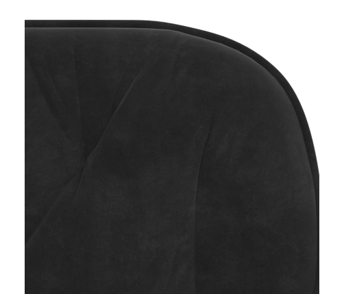 Sillas de comedor 2 unidades terciopelo negro