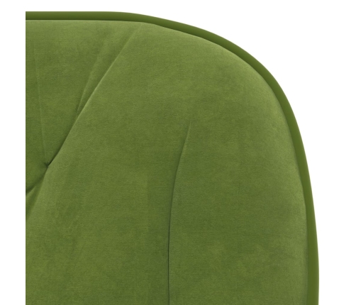 Silla de oficina giratoria de terciopelo verde claro