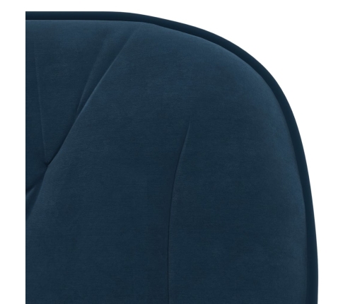 Silla de oficina giratoria terciopelo azul