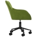 Silla de oficina giratoria de terciopelo verde claro