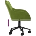 Silla de oficina giratoria de terciopelo verde claro