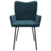 Sillas de comedor 2 unidades terciopelo azul