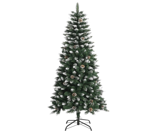 Árbol de Navidad artificial con soporte PVC verde 120 cm