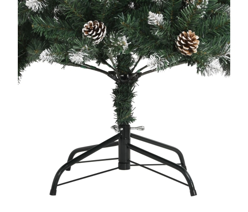 Árbol de Navidad artificial con soporte PVC verde 120 cm