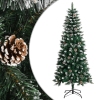 Árbol de Navidad artificial con soporte PVC verde 150 cm