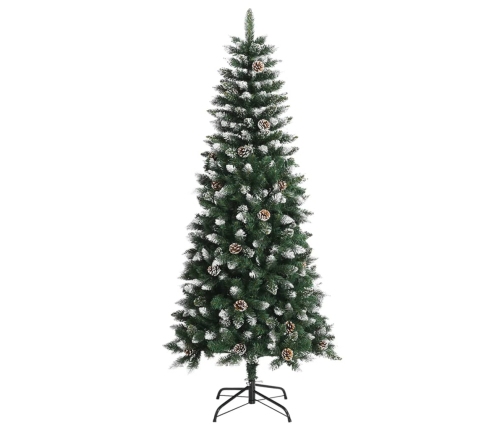 Árbol de Navidad artificial con soporte PVC verde 150 cm