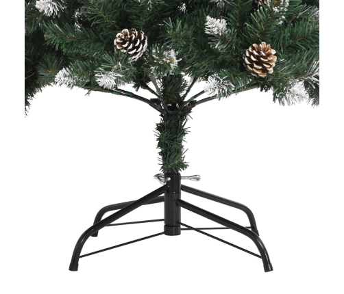 Árbol de Navidad artificial con soporte PVC verde 180 cm