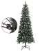 Árbol de Navidad artificial con soporte PVC verde 210 cm