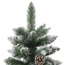 Árbol de Navidad artificial con soporte PVC verde 210 cm