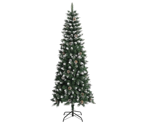 Árbol de Navidad artificial con soporte PVC verde 240 cm