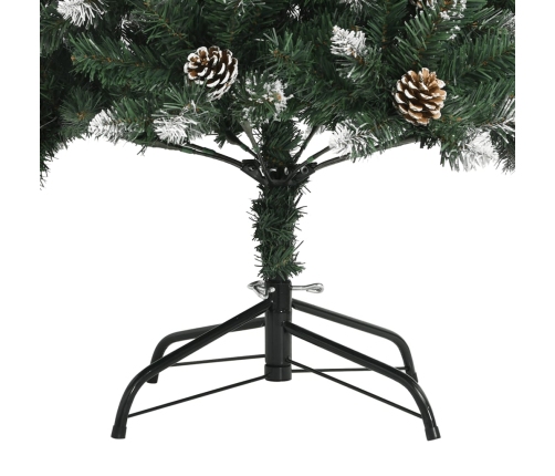 Árbol de Navidad artificial con soporte PVC verde 240 cm