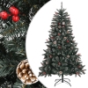 Árbol de Navidad artificial con soporte PVC verde 120 cm