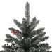 Árbol de Navidad artificial con soporte PVC verde 120 cm