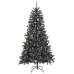 Árbol de Navidad artificial con soporte PVC verde 180 cm