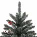 Árbol de Navidad artificial con soporte PVC verde 180 cm