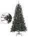 Árbol de Navidad artificial con soporte PVC verde 210 cm