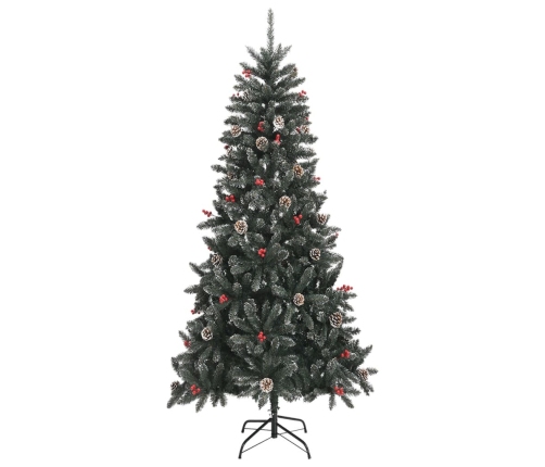 Árbol de Navidad artificial con soporte PVC verde 240 cm