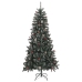 Árbol de Navidad artificial con soporte PVC verde 240 cm