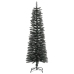 Árbol Navidad artificial estrecho con soporte PVC verde 150 cm