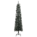 Árbol Navidad artificial estrecho con soporte PVC verde 180 cm