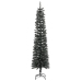 Árbol Navidad artificial estrecho con soporte PVC verde 240 cm