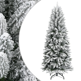 Árbol de Navidad artificial con nieve PVC y PE 240 cm