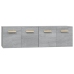 Armarios de pared 2 uds contrachapada gris sonoma 60x36,5x35cm