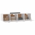 Armarios pared 2 uds madera contrachapada blanco 60x36,5x35 cm