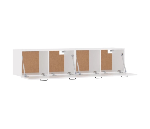 Armarios pared 2 uds madera contrachapada blanco 60x36,5x35 cm