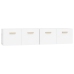 Armarios pared 2 uds contrachapada blanco brillo 80x35x36,5 cm