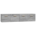 Armarios de pared 2 uds contrachapada gris sonoma 80x35x36,5 cm