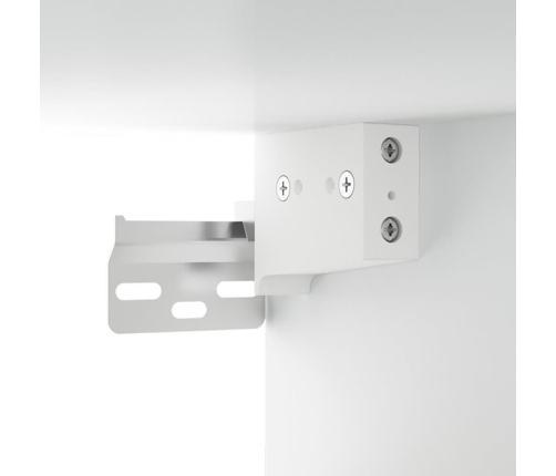 Armarios de pared 2 uds contrachapada blanco 100x36,5x35 cm