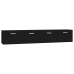 Armarios de pared 2 uds contrachapada negro 100x36,5x35 cm