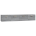 Armarios pared 2 uds contrachapada gris sonoma 100x36,5x35 cm