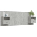 Cabecero de cama con mesitas madera contrachapada gris hormigón