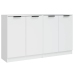 Aparadores 2 uds madera contrachapada blanco 60x30x70 cm