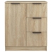 Aparadores 2 uds madera contrachapada roble Sonoma 60x30x70 cm