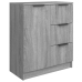 Aparadores 2 uds madera contrachapada gris Sonoma 60x30x70 cm