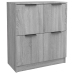 Aparadores 2 uds madera contrachapada gris Sonoma 60x30x70 cm