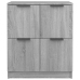 Aparadores 2 uds madera contrachapada gris Sonoma 60x30x70 cm