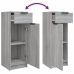 Set de muebles de baño 5 pzas madera contrachapada gris sonoma