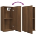 Set de muebles de baño 5 pzas madera contrachapada marrón roble