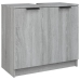 Set de armario de baño 4 pzas madera contrachapada gris sonoma