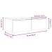 Armarios de pared 2 uds contrachapada roble ahumado 68x30x20 cm